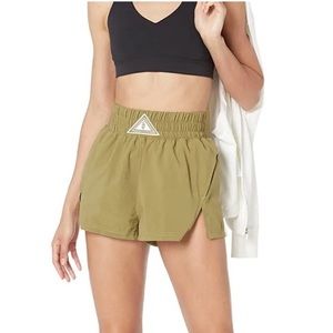 Free People Movement Next Round Shorts Green L